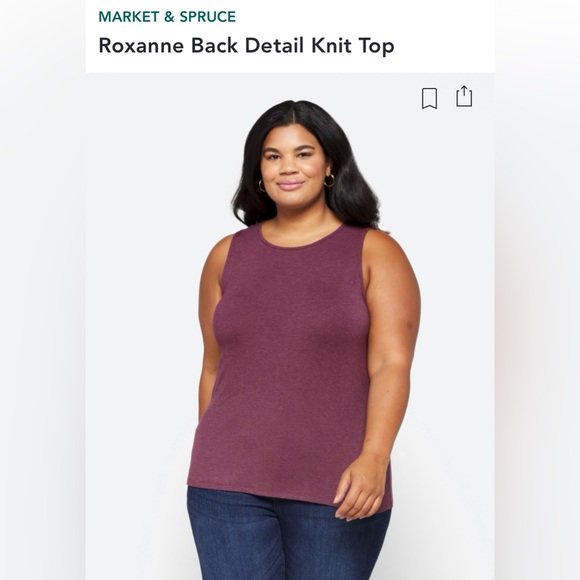 Market & Spruce sleeveless knit top. - Picture 2 of 3